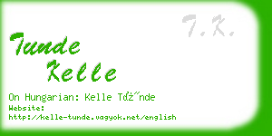 tunde kelle business card